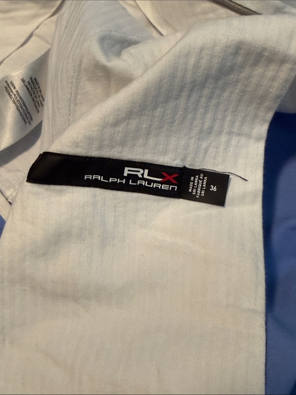 RLX Ralph Lauren Light Blue Performance Flat-Front Shorts - Picture 6 of 6